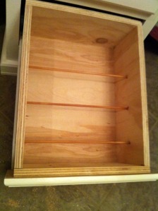 finished drawer