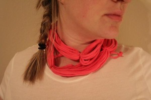 quickie pink scarf
